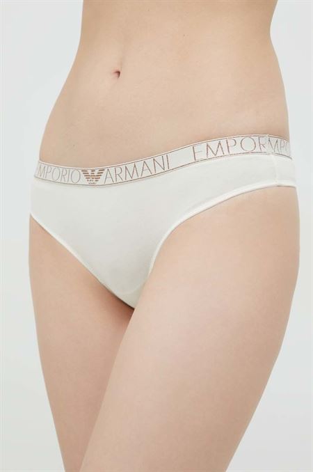 Tangá Emporio Armani Underwear béžová farba