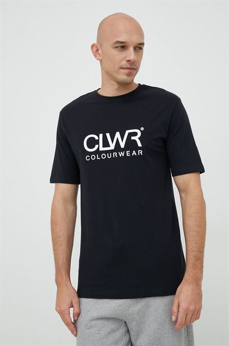 Bavlnené tričko Colourwear čierna farba