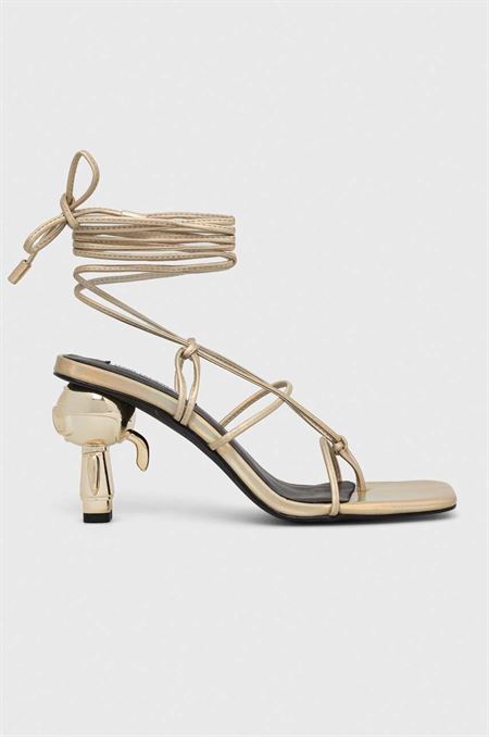 Sandále Karl Lagerfeld IKON HEEL zlatá farba