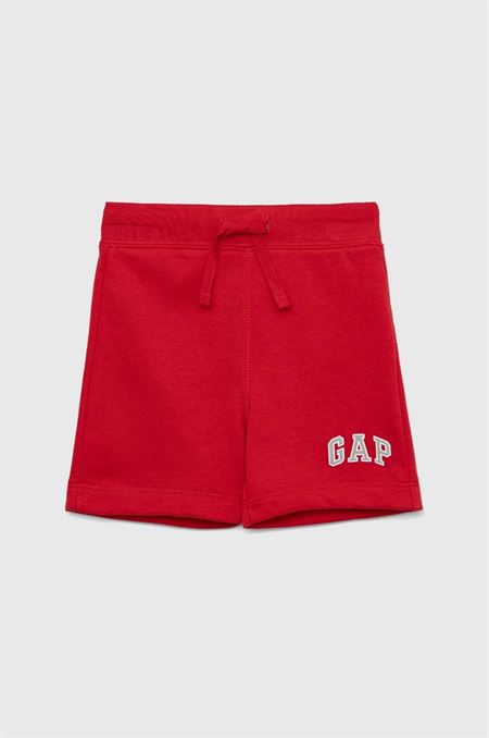 Detské krátke nohavice GAP červená farba