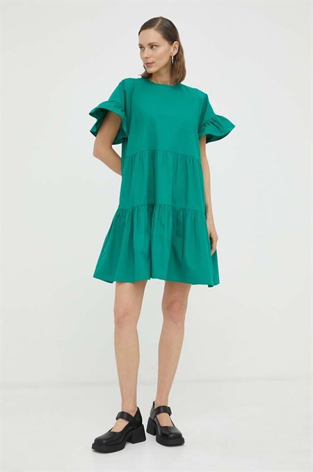 Bavlnené šaty 2NDDAY zelená farba