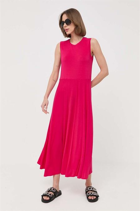 Šaty Max Mara Leisure ružová farba