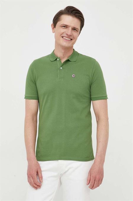 Bavlnené polo tričko Colmar zelená farba