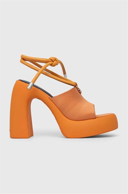 Sandále Karl Lagerfeld ASTRAGON HI oranžová farba