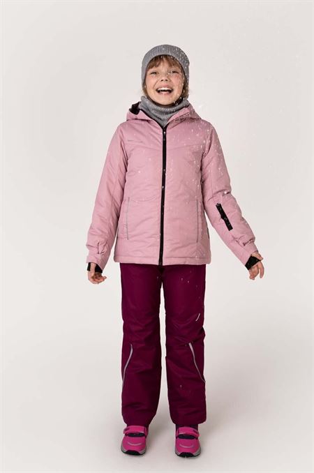 Detská lyžiarska bunda Lemon Explore ružová farba