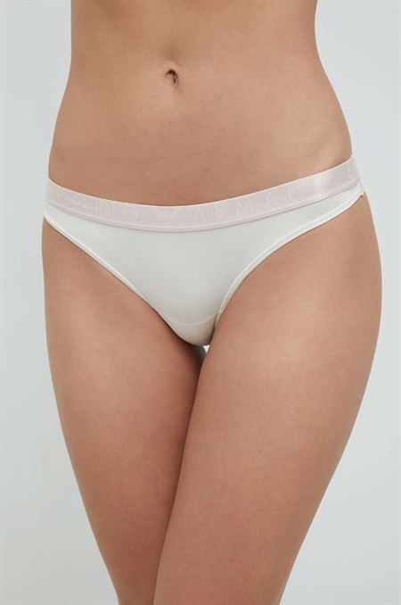 Brazílske nohavičky Emporio Armani Underwear 2-pak béžová farba