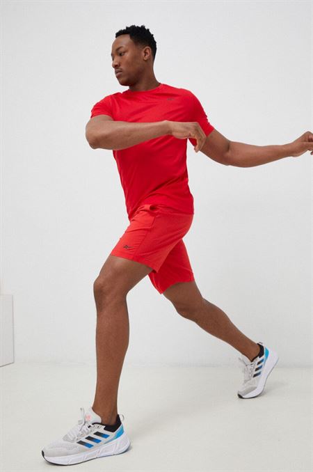 Tréningové šortky Reebok Workout Ready červená farba