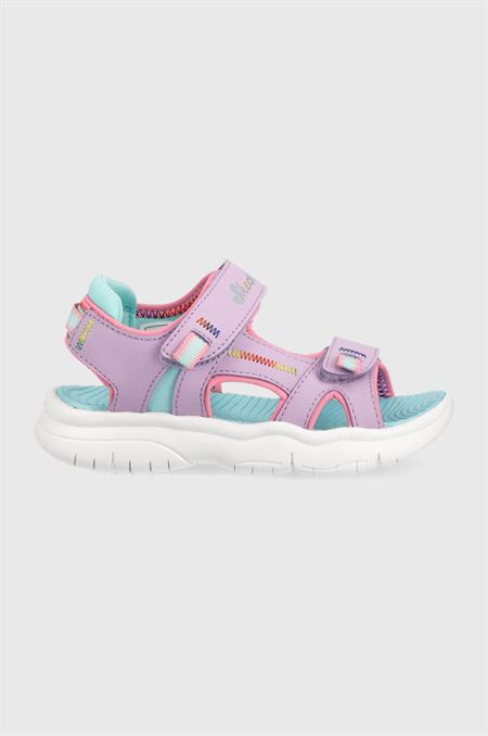 Detské sandále Skechers Flex Splash Vibrant Mood fialová farba