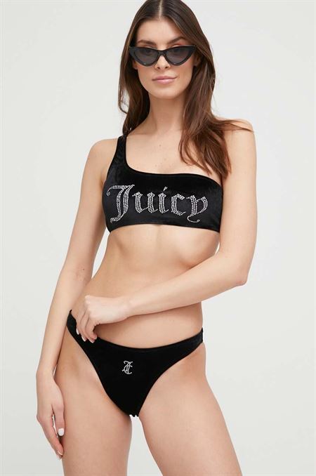 Dvojdielne plavky Juicy Couture Jocelyn Diamente čierna farba