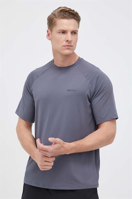 Športové tričko Marmot Windridge šedá farba