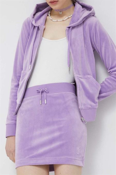 Sukňa Juicy Couture Robbie fialová farba