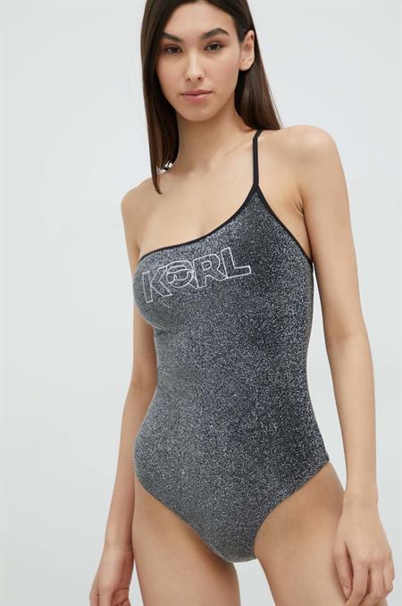 Plavky Karl Lagerfeld šedá farba