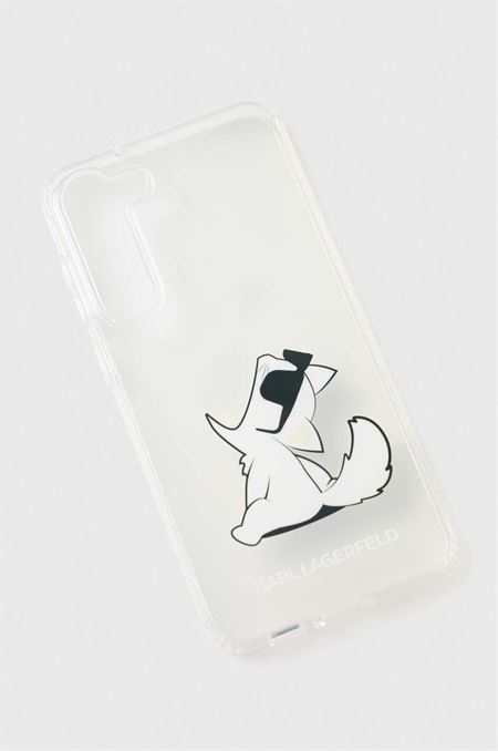 Puzdro na mobil Karl Lagerfeld S23 + S916 priehľadná farba