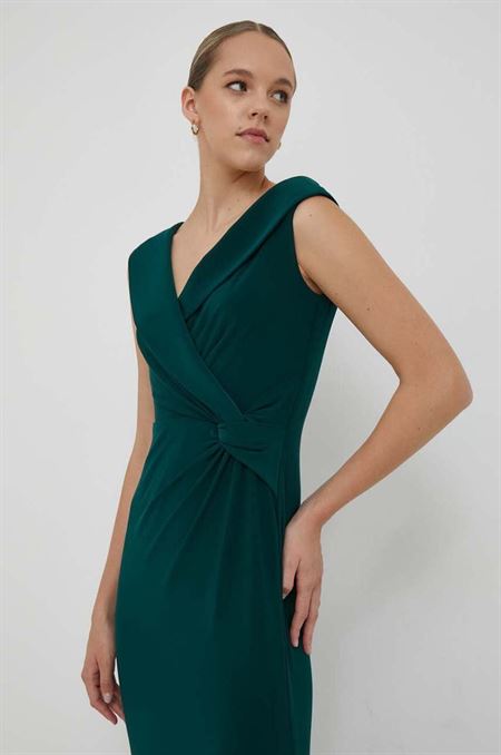 Šaty Lauren Ralph Lauren zelená farba