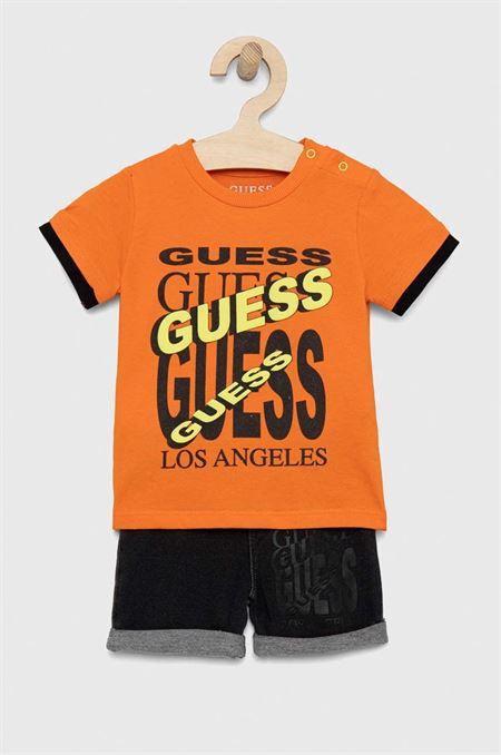 Sada pre bábätká Guess oranžová farba