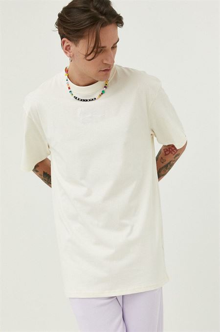 Bavlnené tričko Karl Kani béžová farba