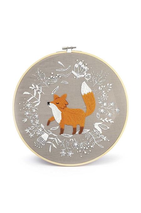 Vyšívacia súprava Graine Creative fox embroidery diy kit