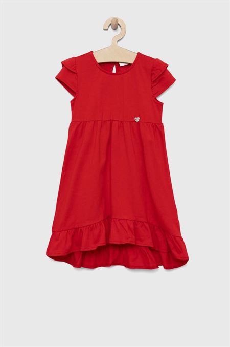 Dievčenské šaty Birba&Trybeyond červená farba