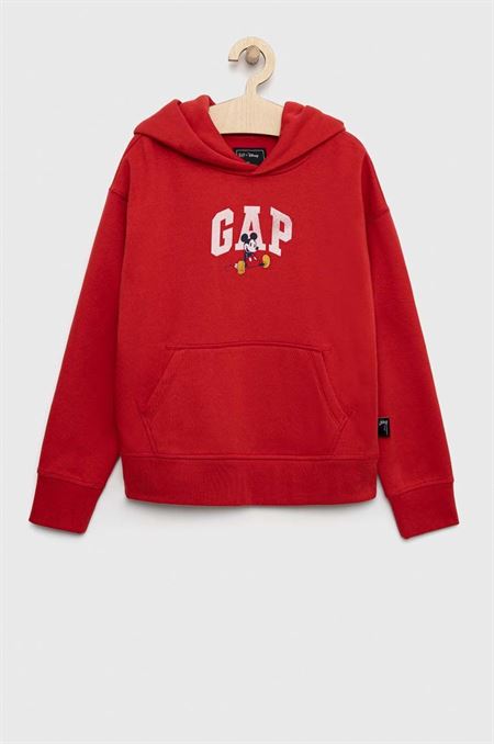 Detská mikina GAP X Disney červená farba