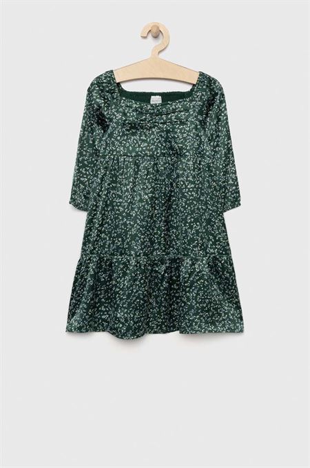 Dievčenské šaty Abercrombie & Fitch zelená farba