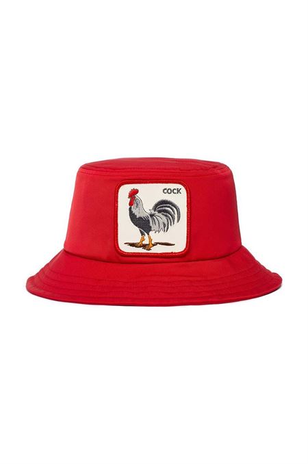 Bavlnený klobúk Goorin Bros červená farba
