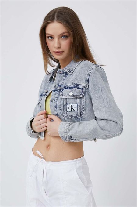 Rifľová bunda Calvin Klein Jeans dámska