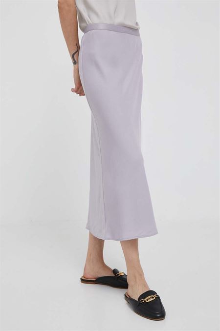 Sukňa Calvin Klein fialová farba
