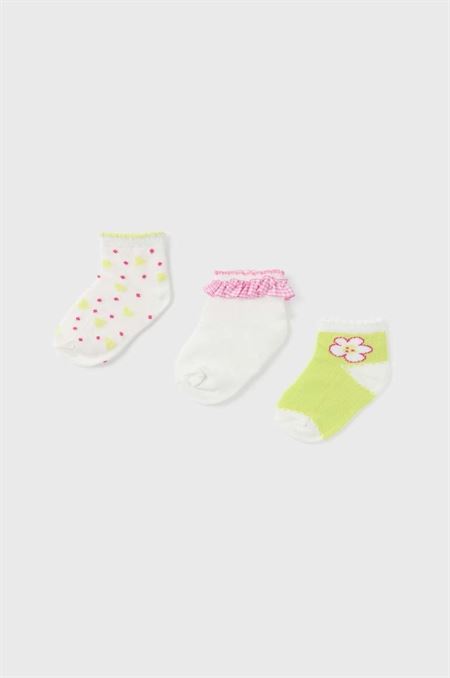 Ponožky pre bábätká Mayoral 3-pak zelená farba