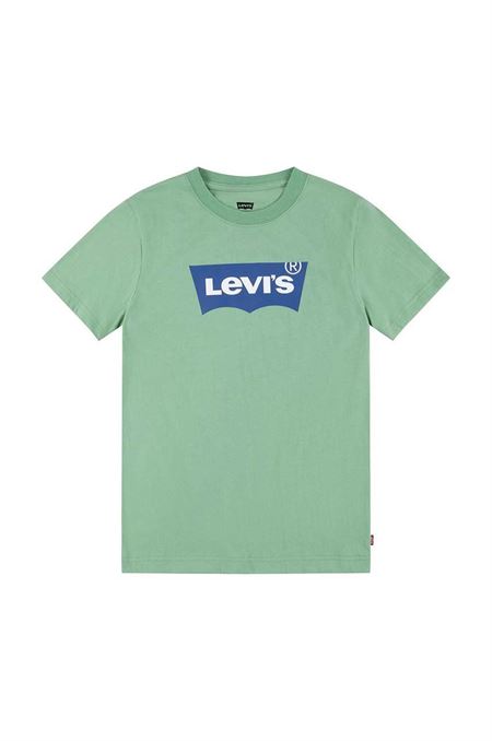 Detské tričko Levi's zelená farba