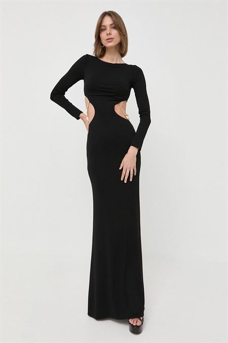 Šaty Elisabetta Franchi čierna farba