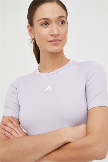Tréningové tričko adidas Performance fialová farba