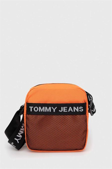 Malá taška Tommy Jeans oranžová farba