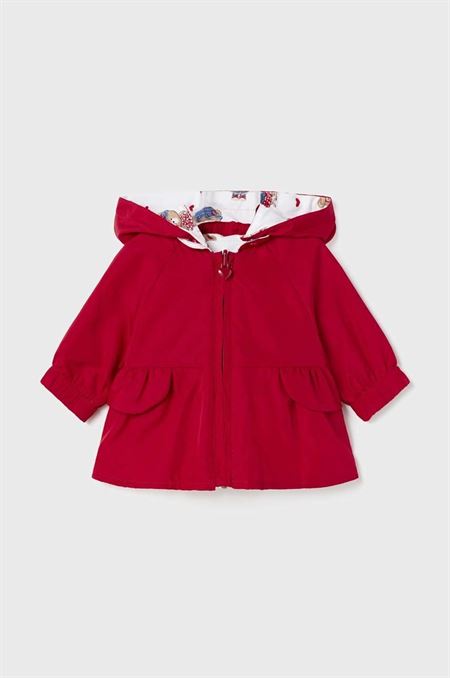 Detská obojstranná bunda Mayoral Newborn červená farba