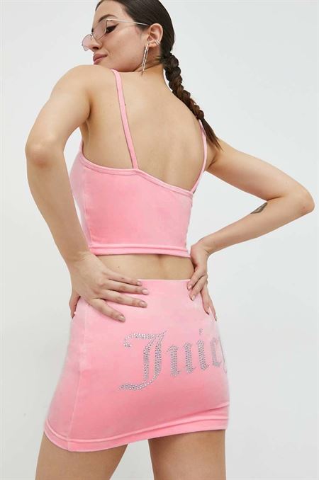 Sukňa Juicy Couture ružová farba