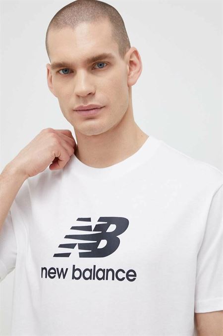 Bavlnené tričko New Balance MT31541WT-1WT