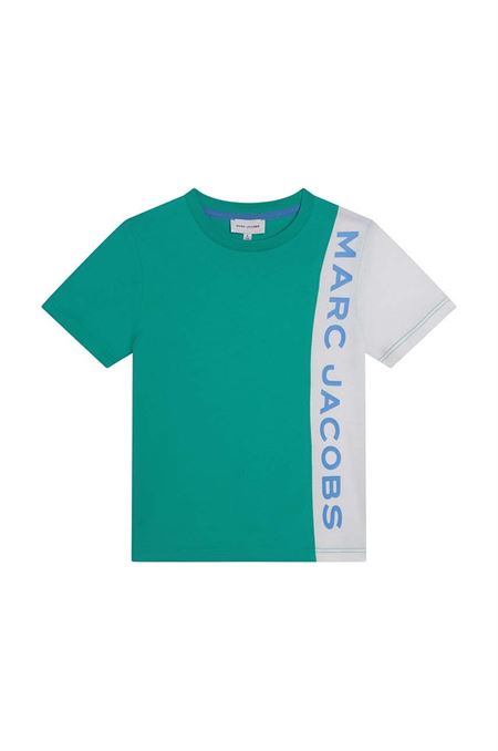 Detské bavlnené tričko Marc Jacobs zelená farba