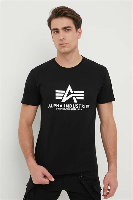 Bavlnené tričko Alpha Industries Basic Foil Print 100501FP.530