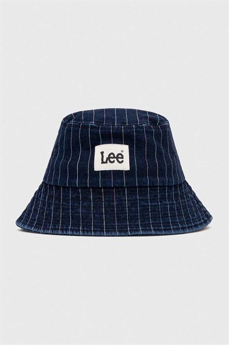 Džínsový klobúk Lee tmavomodrá farba