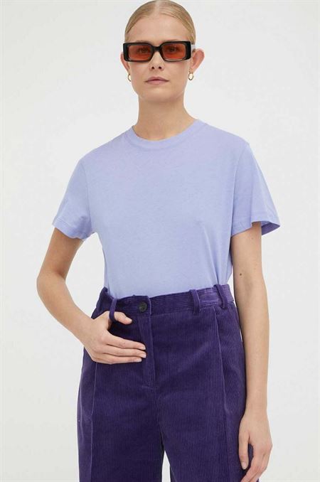Bavlnené tričko Lovechild fialová farba