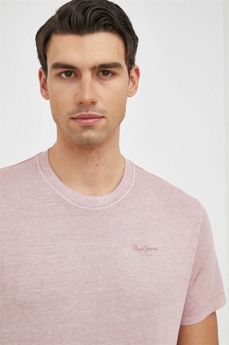 Bavlnené tričko Pepe Jeans Jacko ružová farba