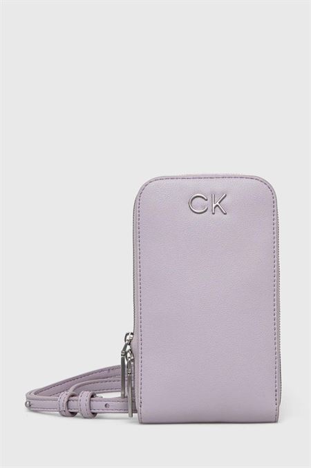 Obal na mobil Calvin Klein fialová farba