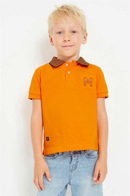 Detské polo tričko Mayoral oranžová farba