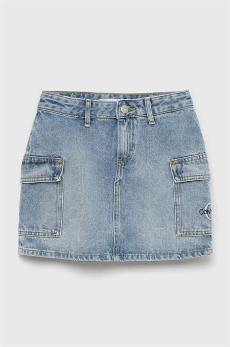 Dievčenská rifľová sukňa Calvin Klein Jeans mini