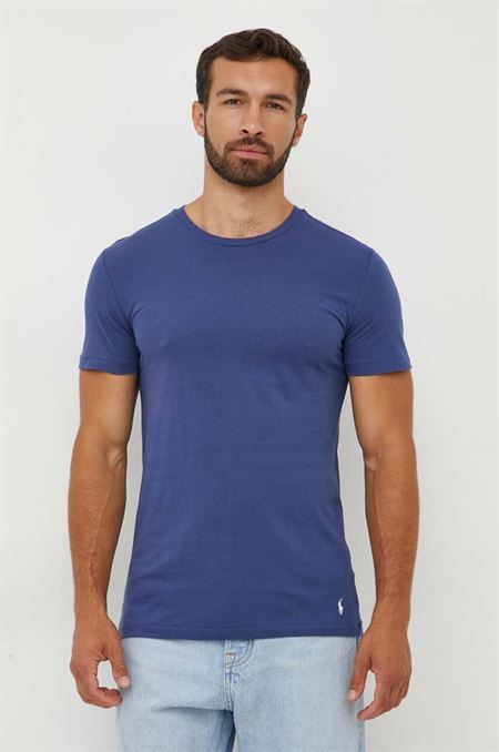 Bavlnené tričko Polo Ralph Lauren 3-pak jednofarebný
