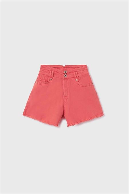 Detské rifľové krátke nohavice Mayoral ružová farba