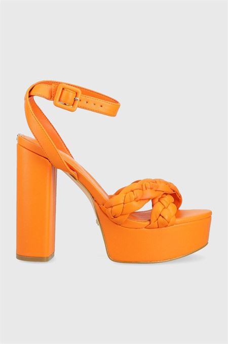 Sandále Guess GABIRA oranžová farba