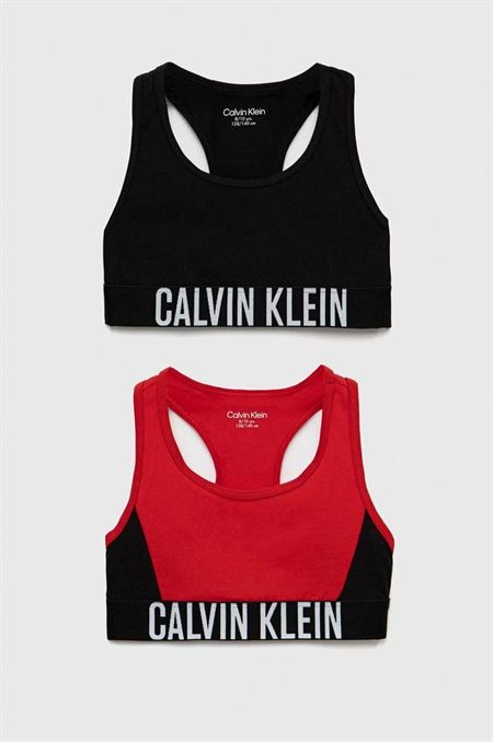 Detská podprsenka Calvin Klein Underwear 2-pak bordová farba