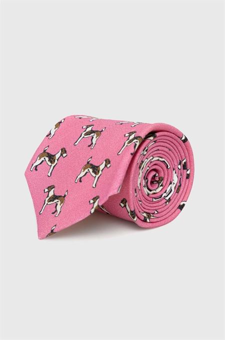 Ľanová kravata Polo Ralph Lauren ružová farba