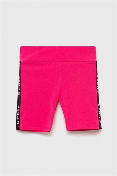 Detské krátke nohavice Guess ružová farba