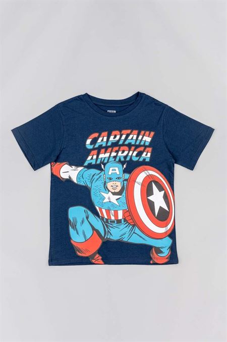 Detské bavlnené tričko zippy x Marvel tmavomodrá farba